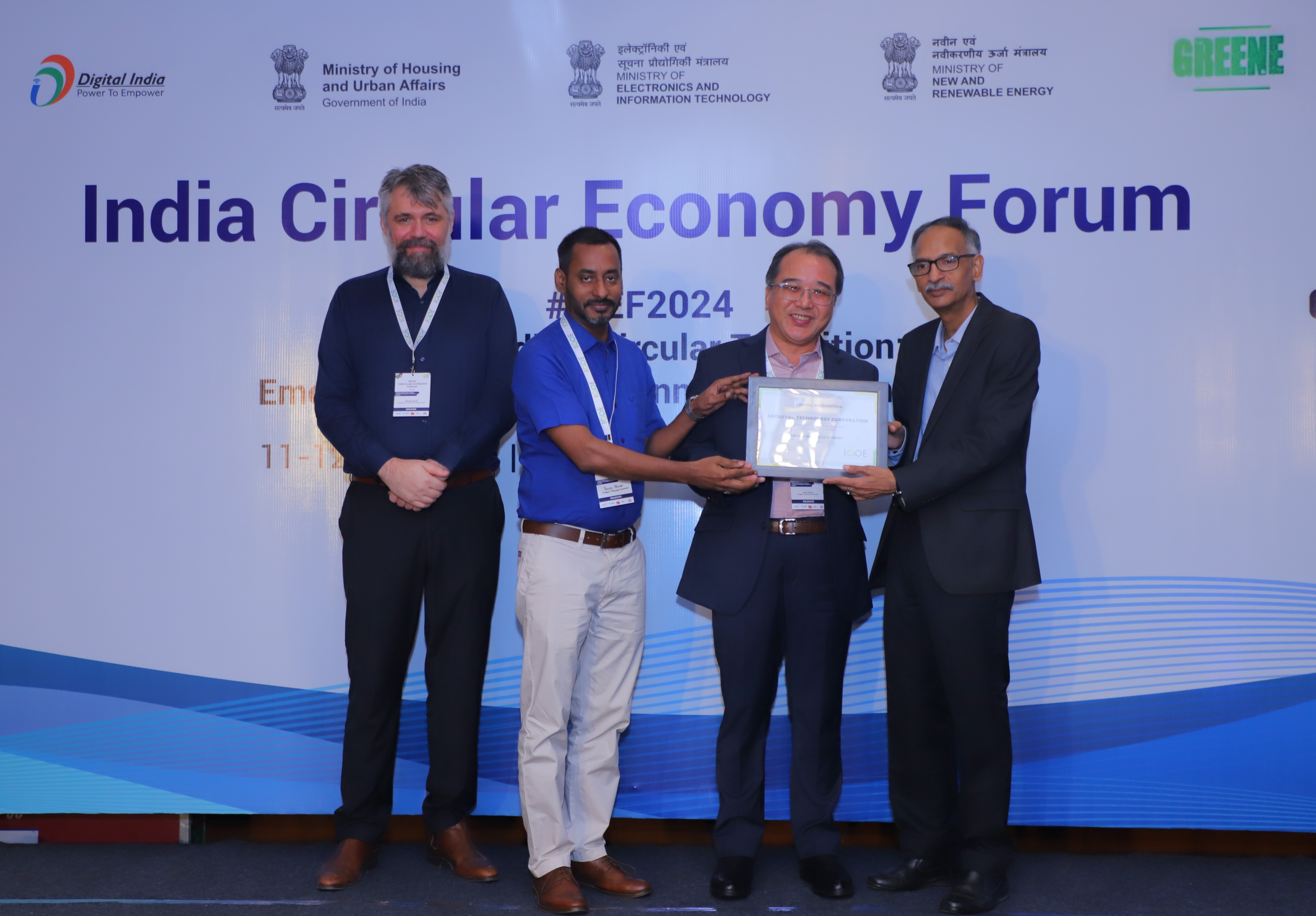 Arcadyan win the 2024 India Circular Economy Technology Award (ICEF)