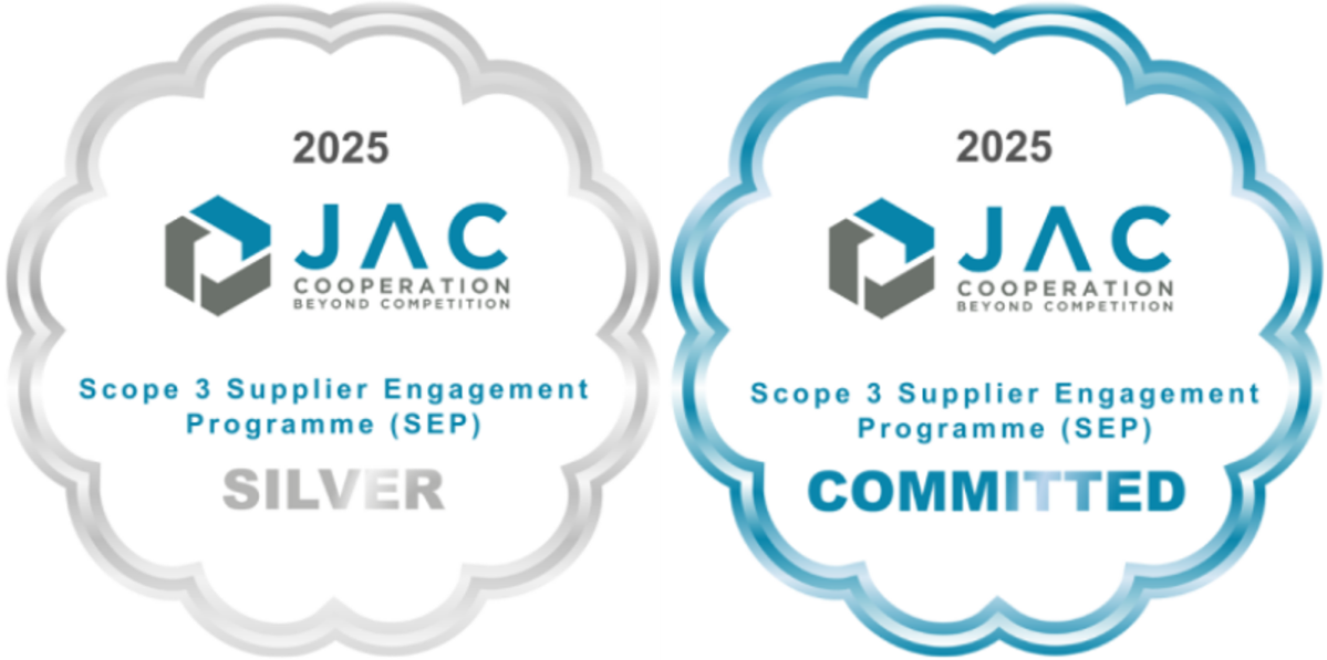 智易榮獲 JAC 2025 年度 SEP (Supplier Engagement Programme) 氣候銀獎及氣候承諾認證